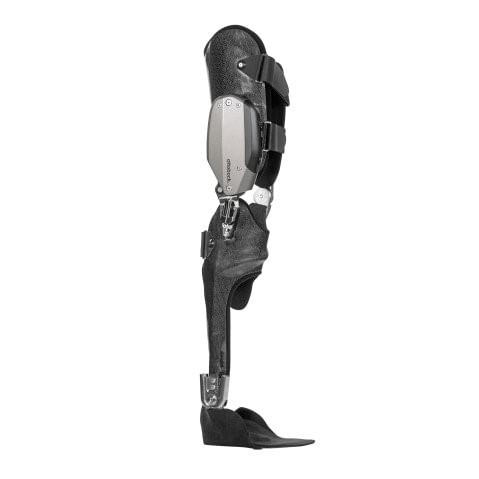 Аппарат на голеностопный и коленный суставы с коленным шарниром и микропроцессорным управлением